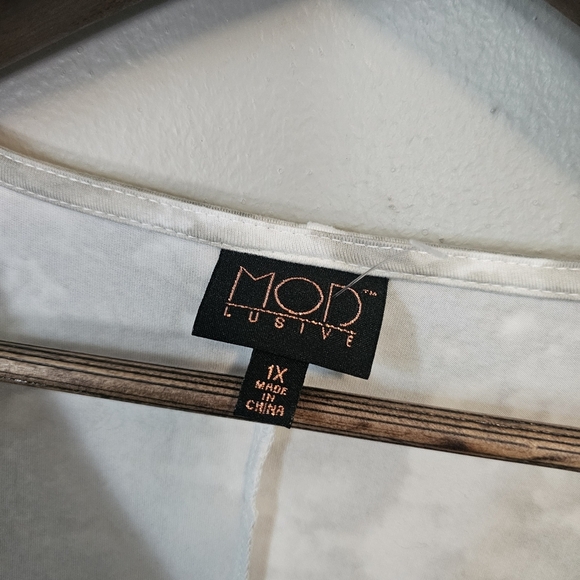 Mod lusive 1x tye dye look skirted blouse top - Picture 2 of 9